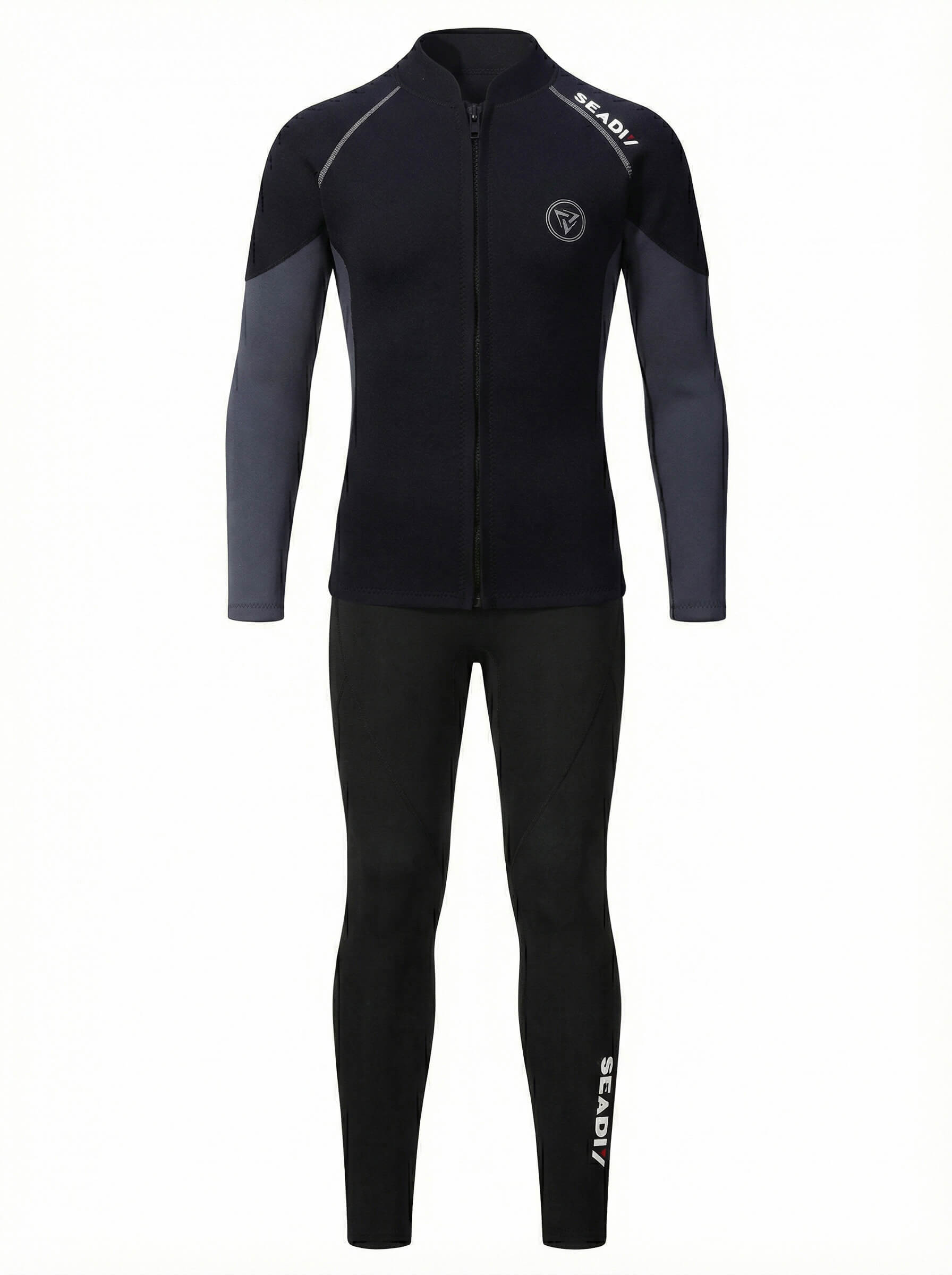 Men's 3mm Split Wetsuit Set with Zip Jacket