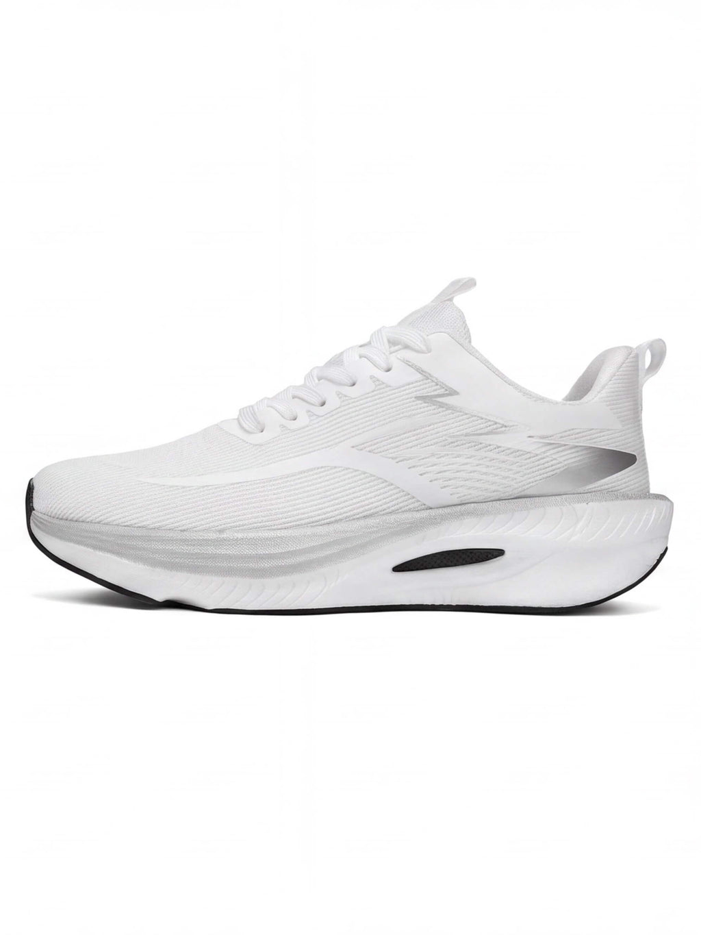 Rocker-Sole Running Shoes with Structured Side Support