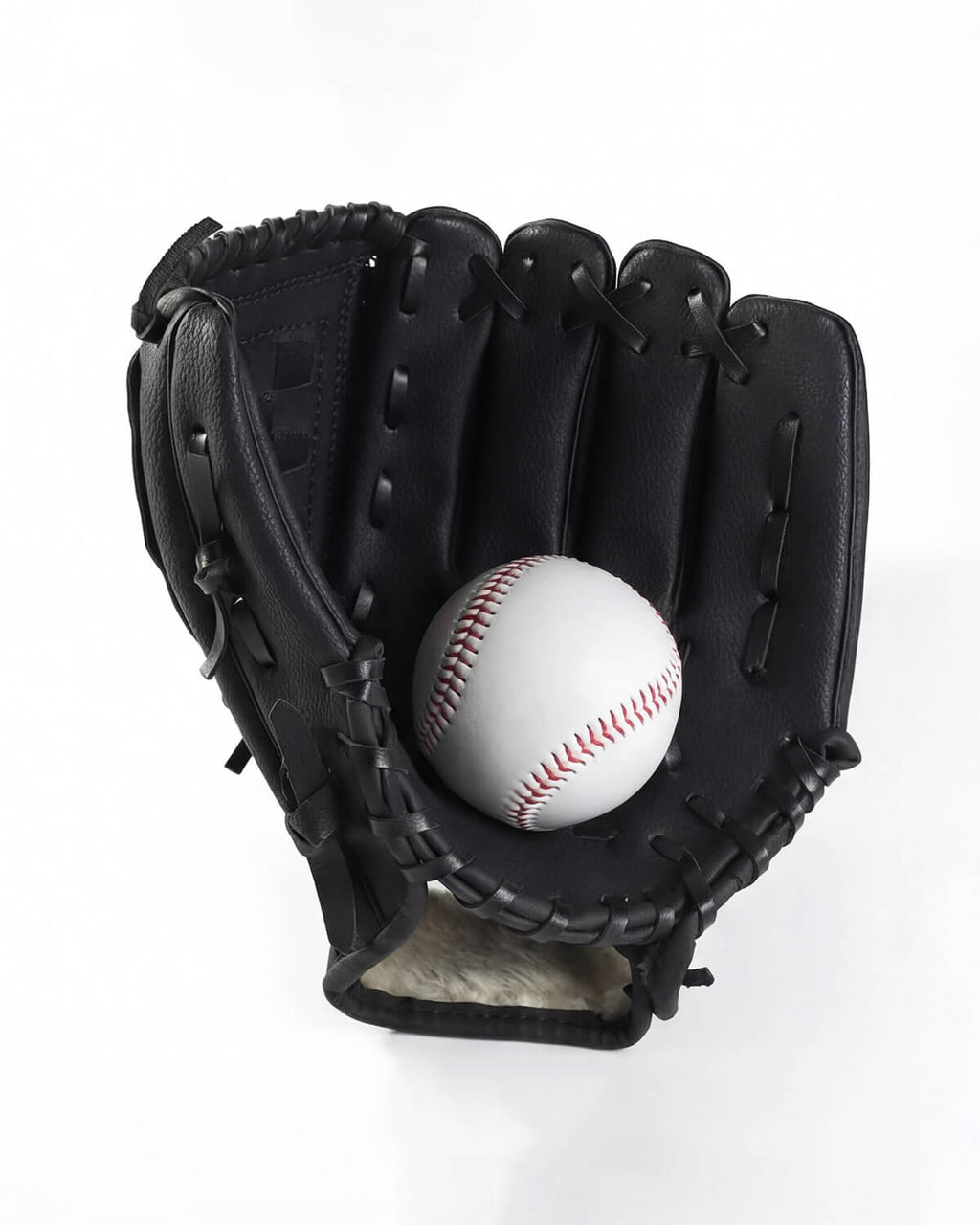 Baseball Fielding Glove with Laced Web Pocket