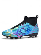 Soccer Cleats with Knit Collar and Textured Upper