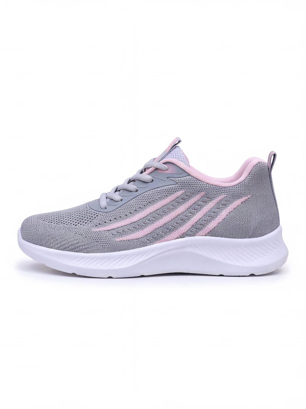 Everyday Running Shoes with Knit Upper and Heel Tabs