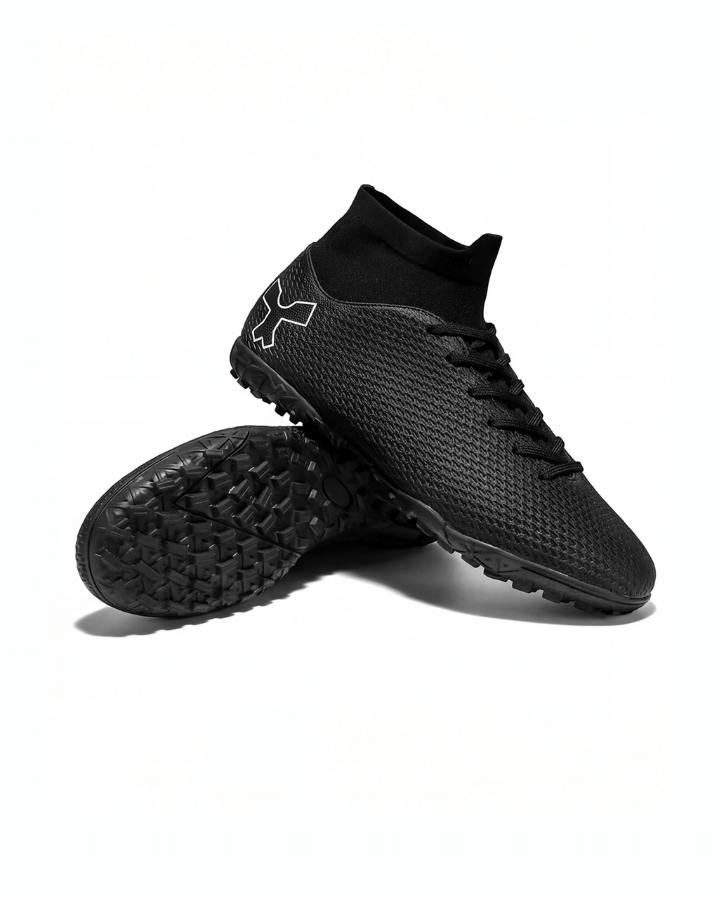 Soccer Turf Cleats with Sock Collar and Grip Sole
