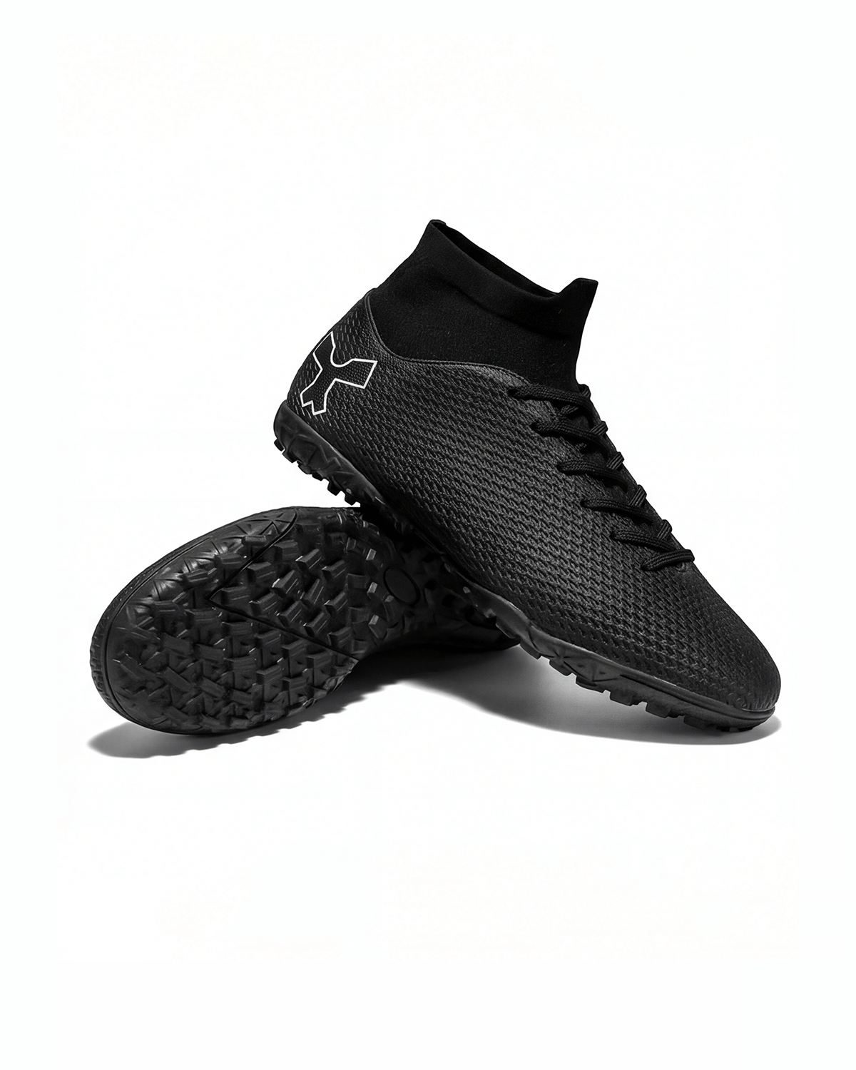 Soccer Turf Cleats with Sock Collar and Grip Sole