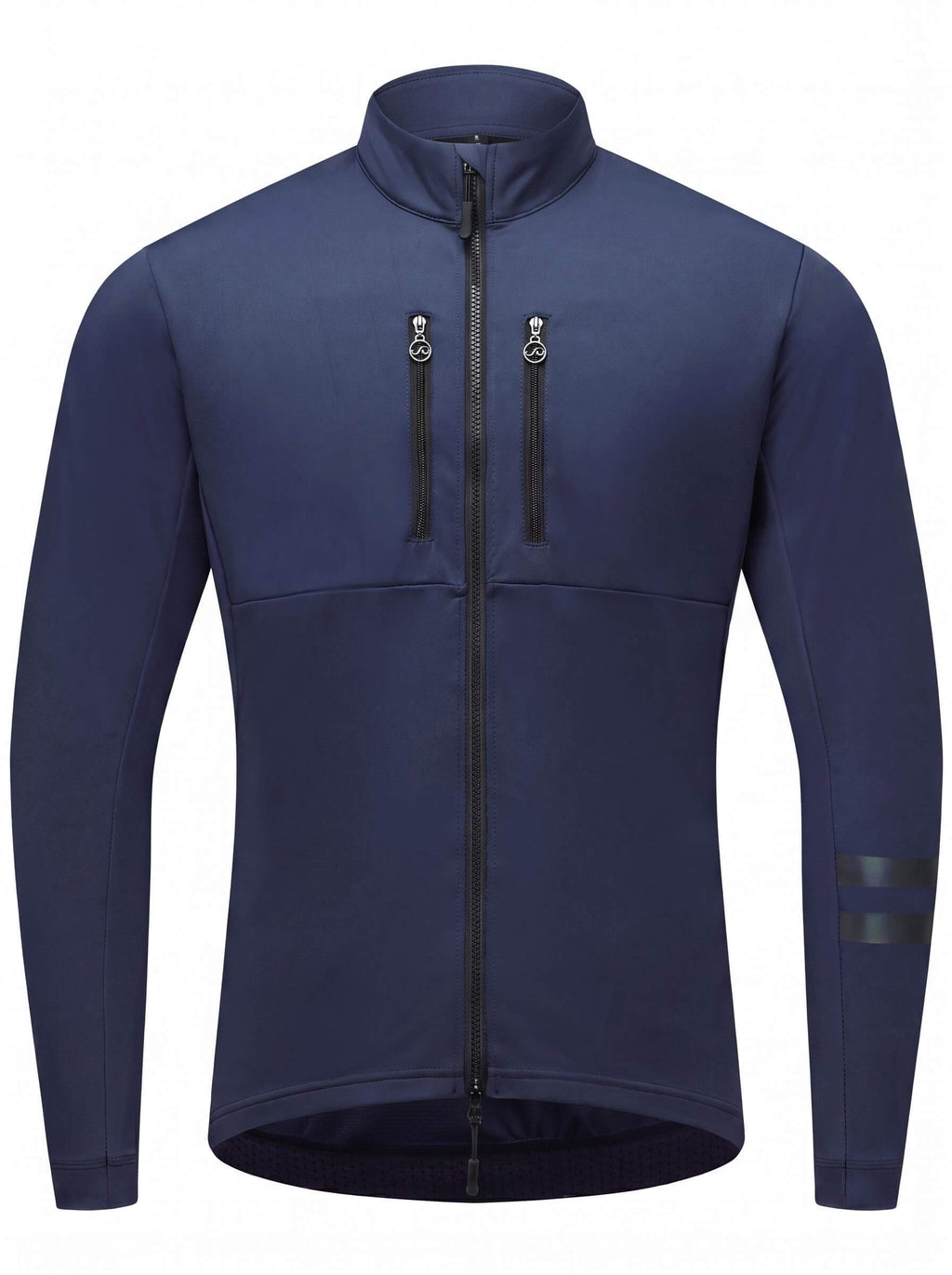 Insulated Cycling Jacket with Dual Chest Zipper Pockets