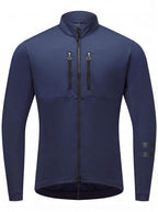 Insulated Cycling Jacket with Dual Chest Zipper Pockets