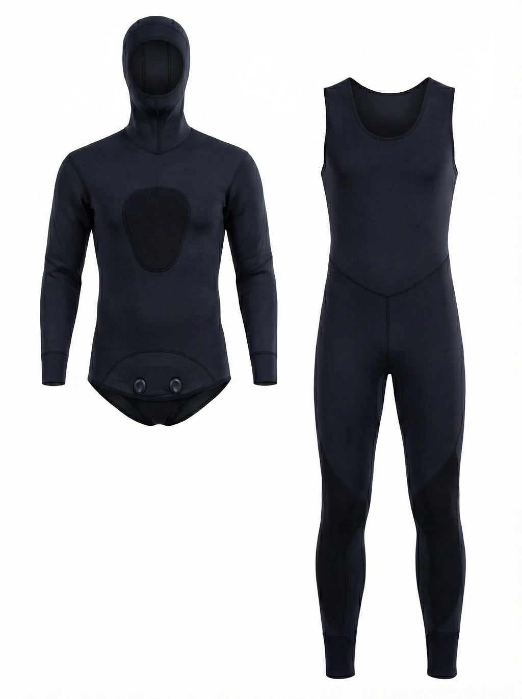 Hooded Spearfishing Wetsuit with Chest Loading Pad