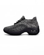 Air Cushion Knit Walking Shoes with Sock Collar