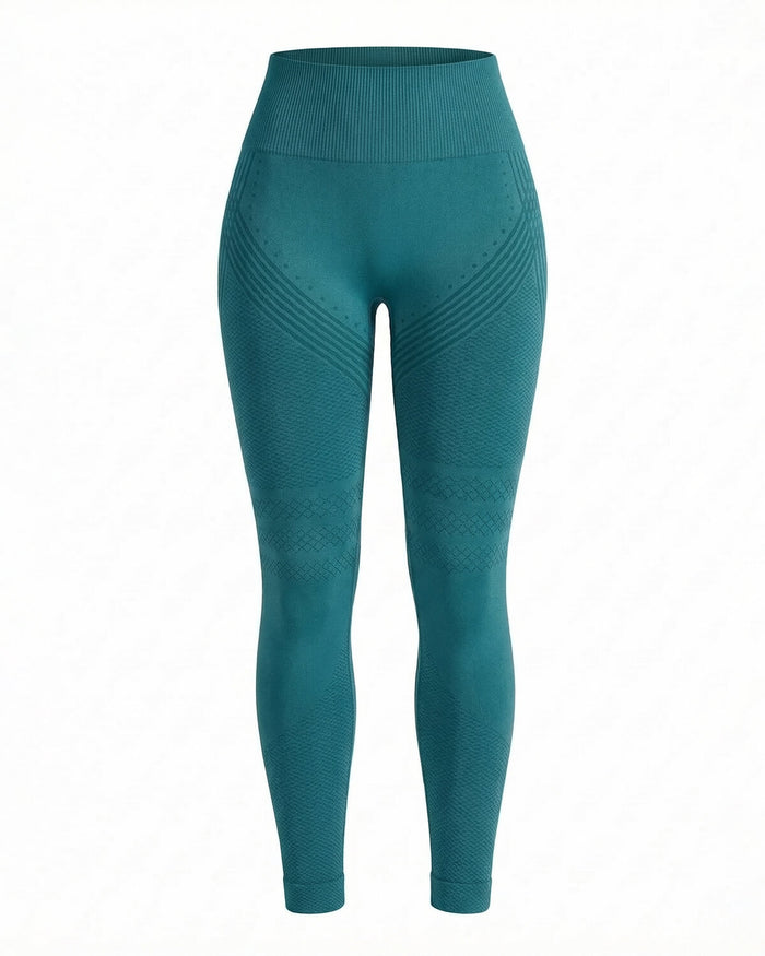 Women’s High-Waist Seamless Training Leggings with Sculpt Knit