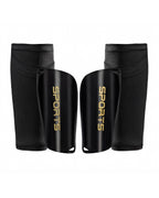 Soccer Shin Guards with Compression Sleeves Set
