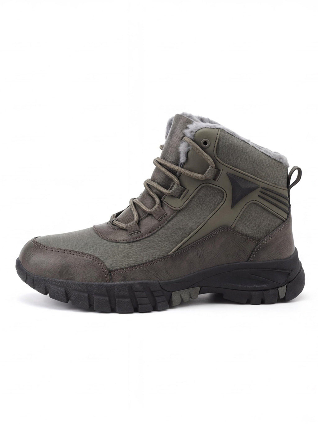 Warm-Lined Mid-Cut Winter Trekking Boots