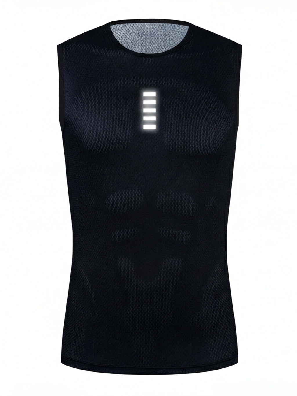 Sleeveless Reflective Cycling Base Layer with Mesh
