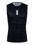 Sleeveless Reflective Cycling Base Layer with Mesh