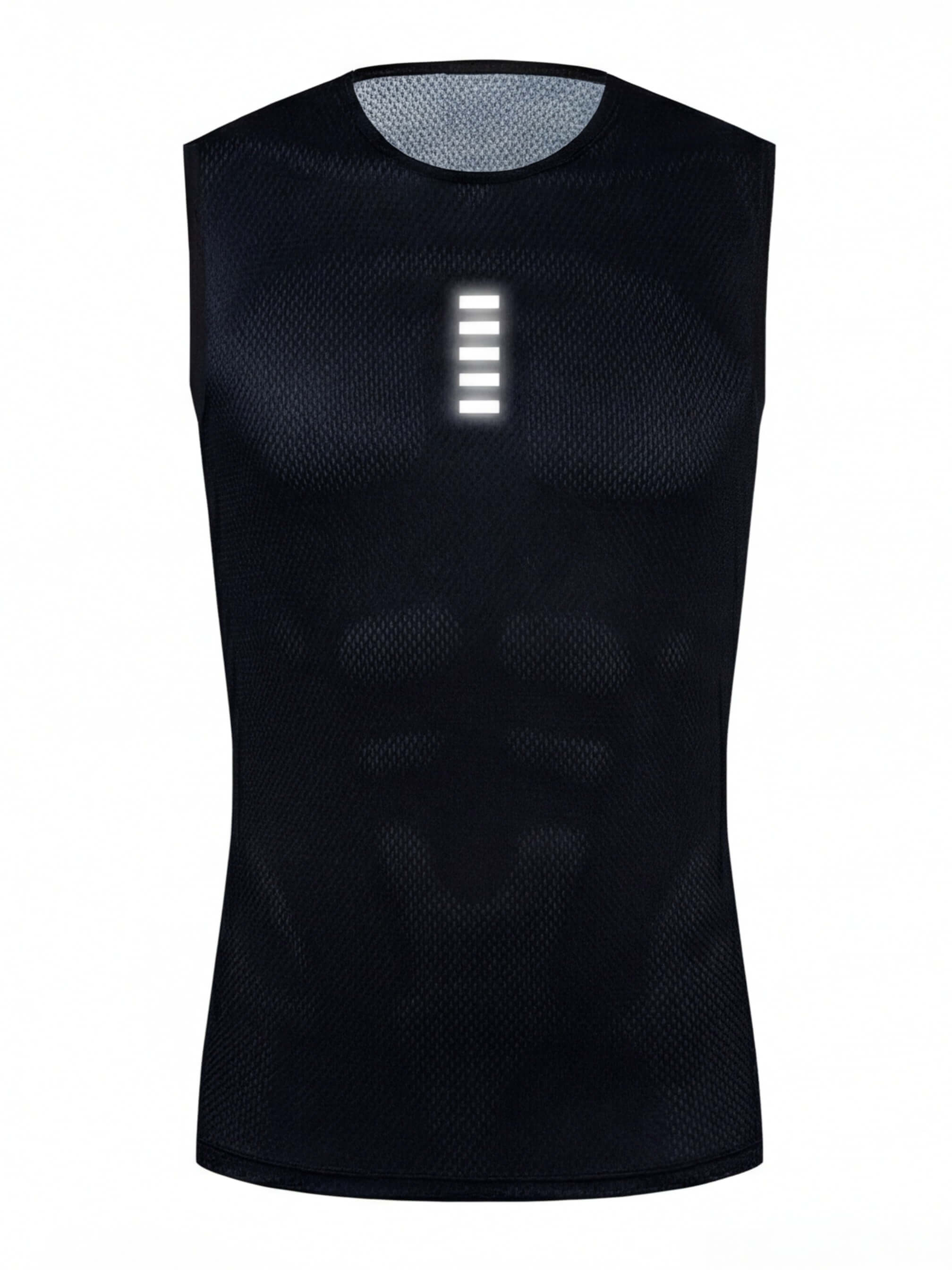 Sleeveless Reflective Cycling Base Layer with Mesh