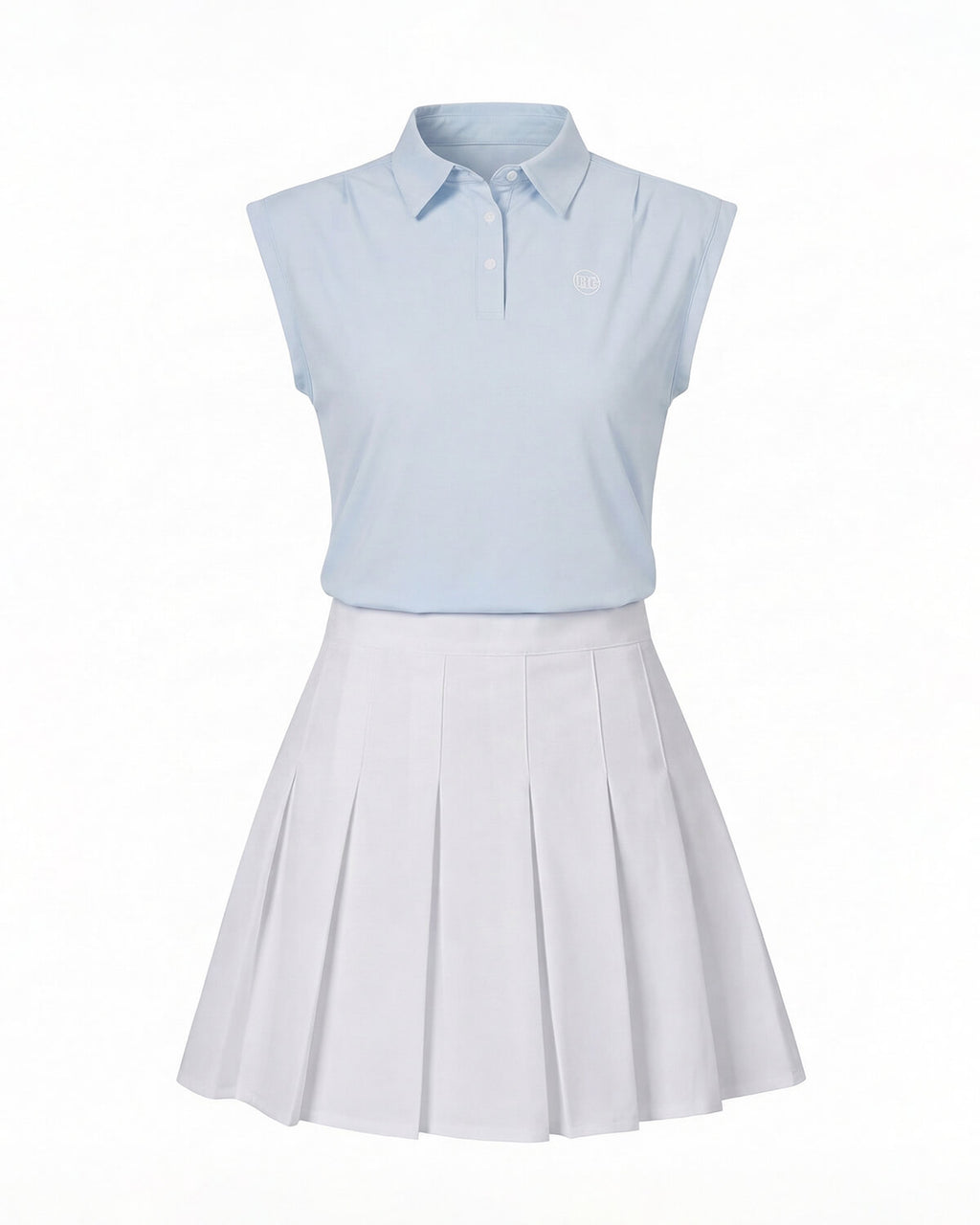 Women’s Sleeveless Golf Polo Top with Button Placket