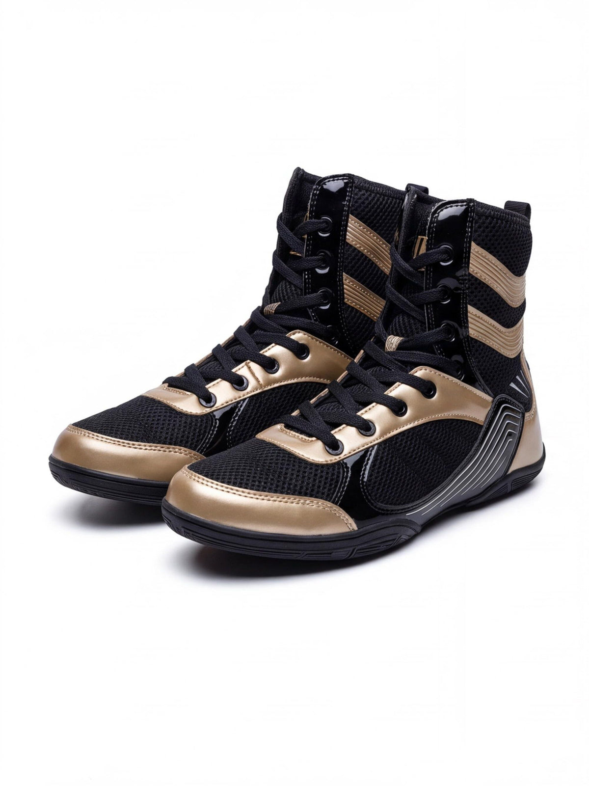 High-Top Combat Training Shoes for Boxing & Wrestling