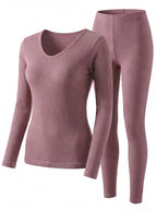 Women’s Thermal Base Layer Set with Ribbed Fit