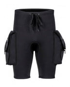 Men's Wetsuit Shorts with Cargo Pockets and Drawstring