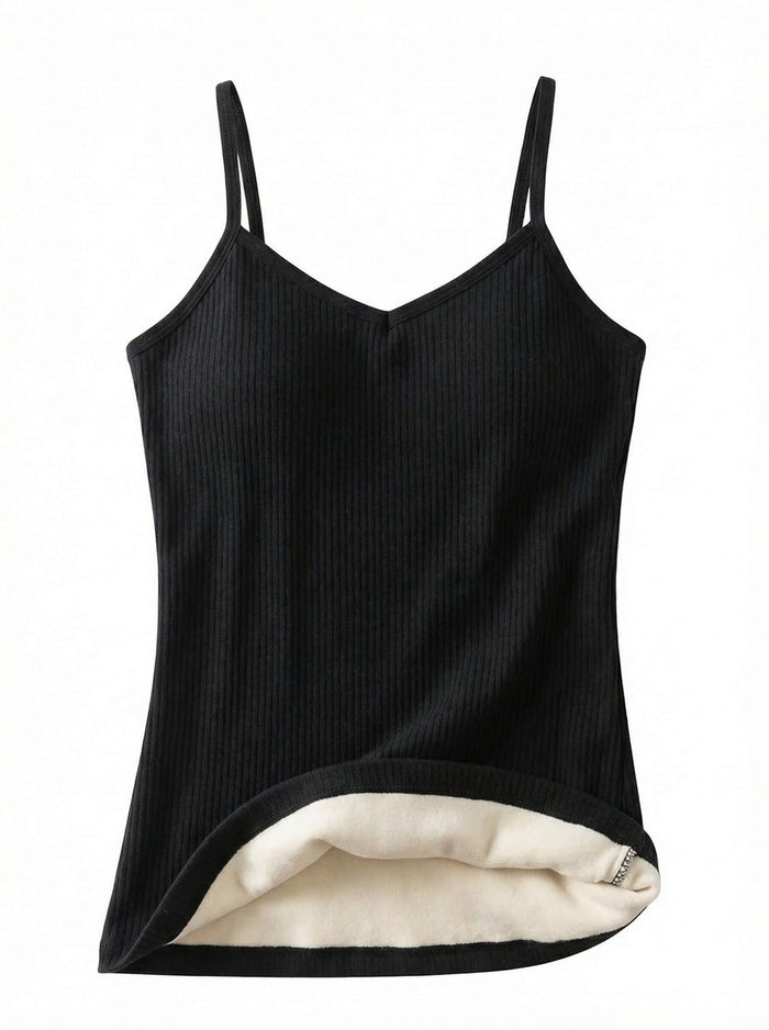 Women’s Warm Lined Ribbed Base Layer Cami