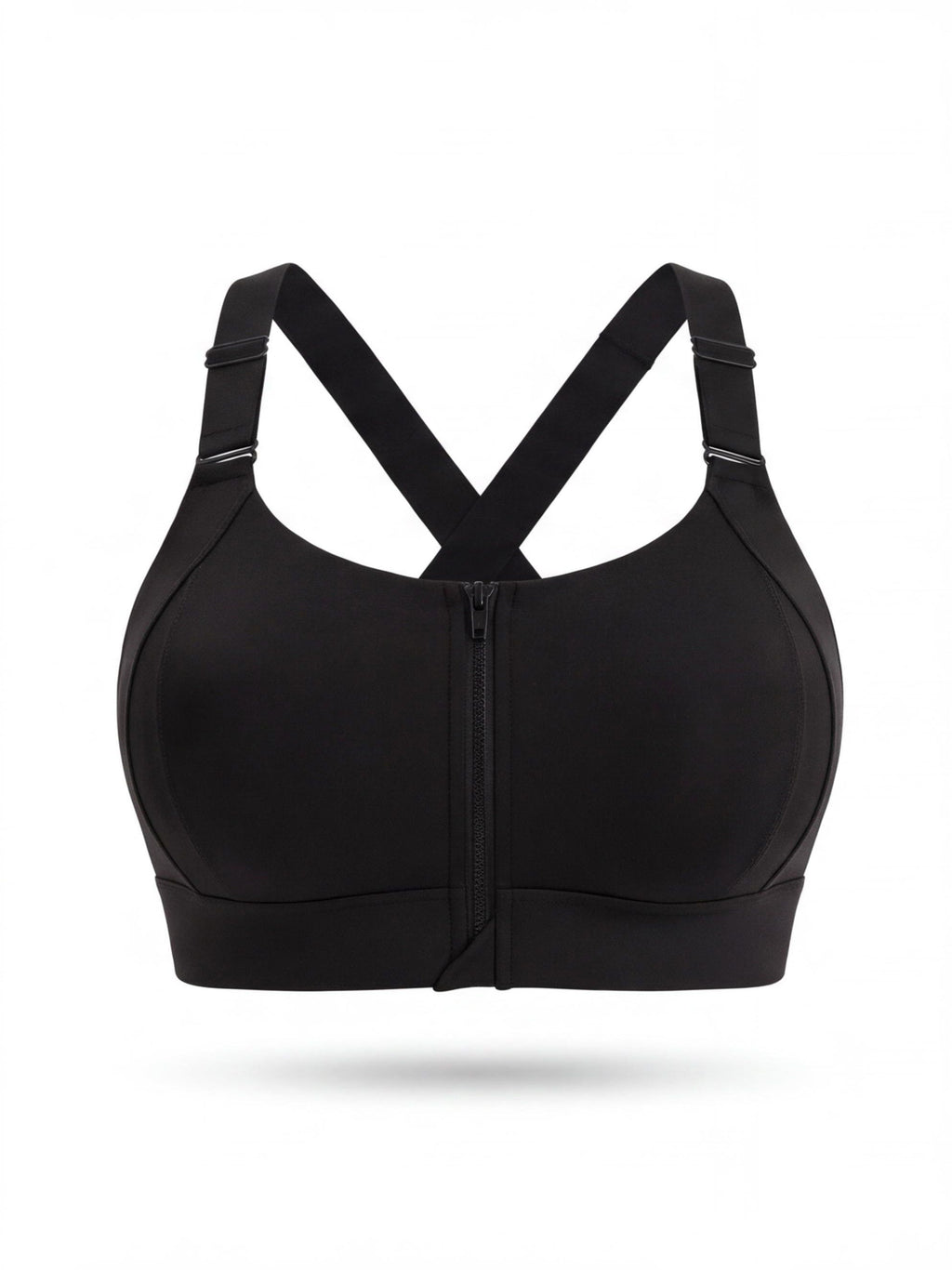 Women's Adjustable Front-Zip Sports Bra