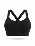 Women's Adjustable Front-Zip Sports Bra