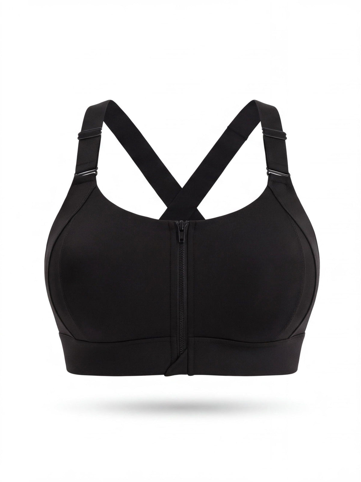 Women's Adjustable Front-Zip Sports Bra