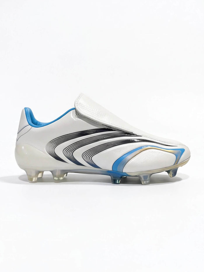 Laceless Soccer Cleats with Molded Traction Studs
