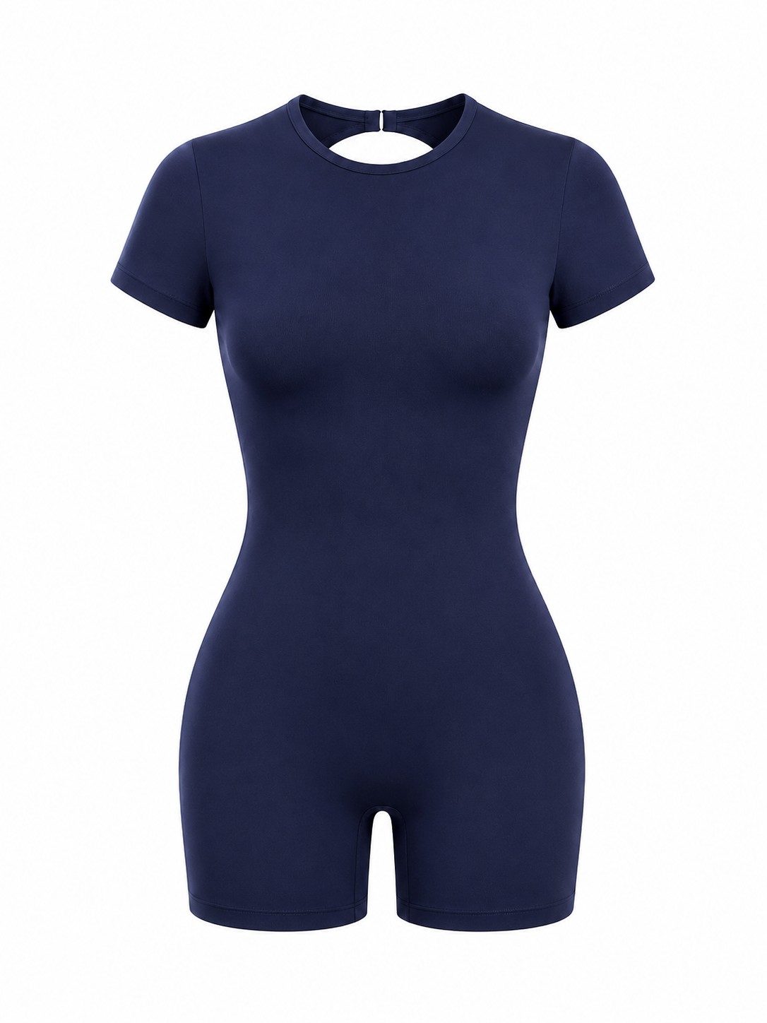 Women's Open-Back One-Piece Workout Romper