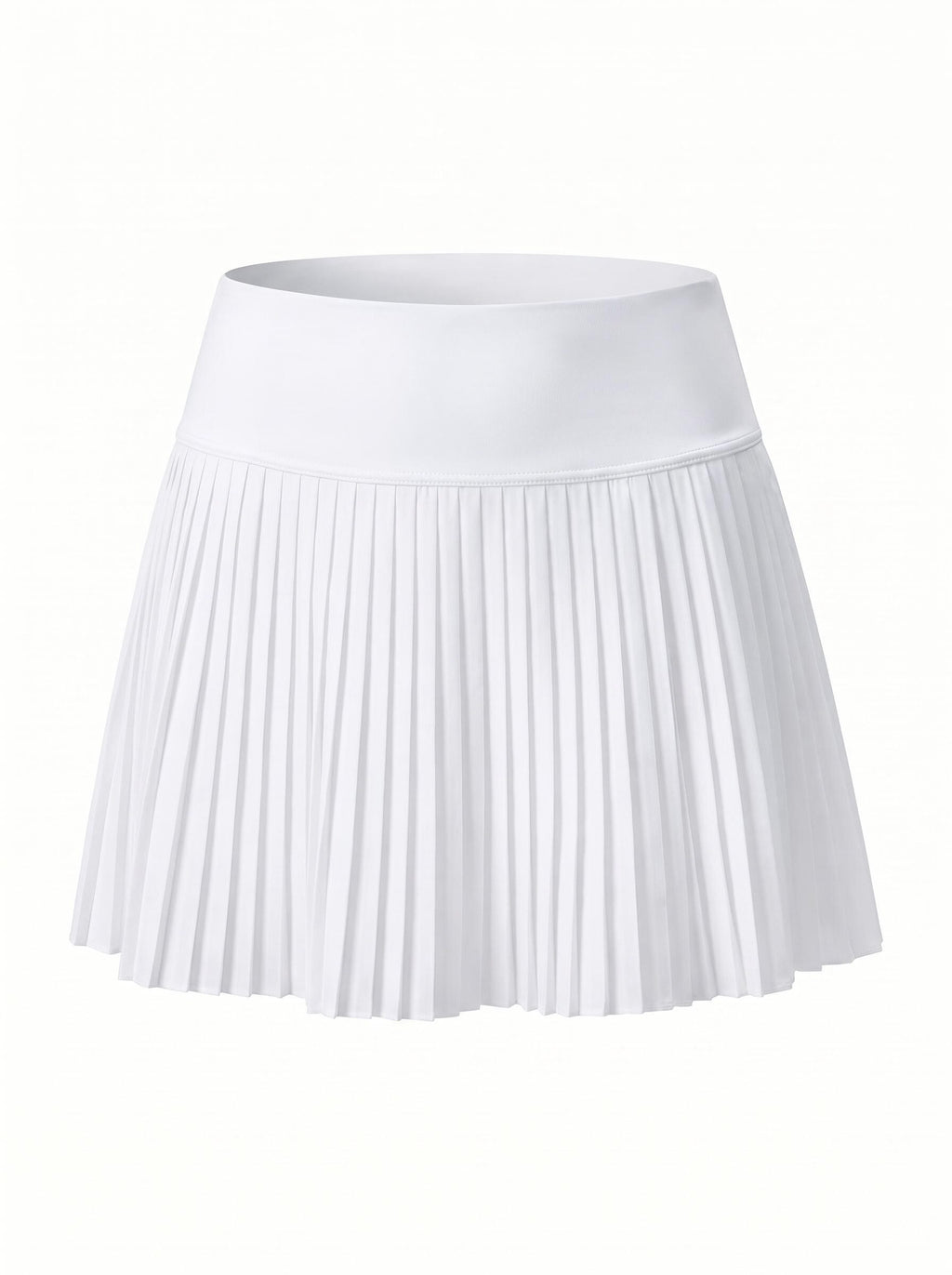 Pleated High-Waisted Skort with Built-In Shorts