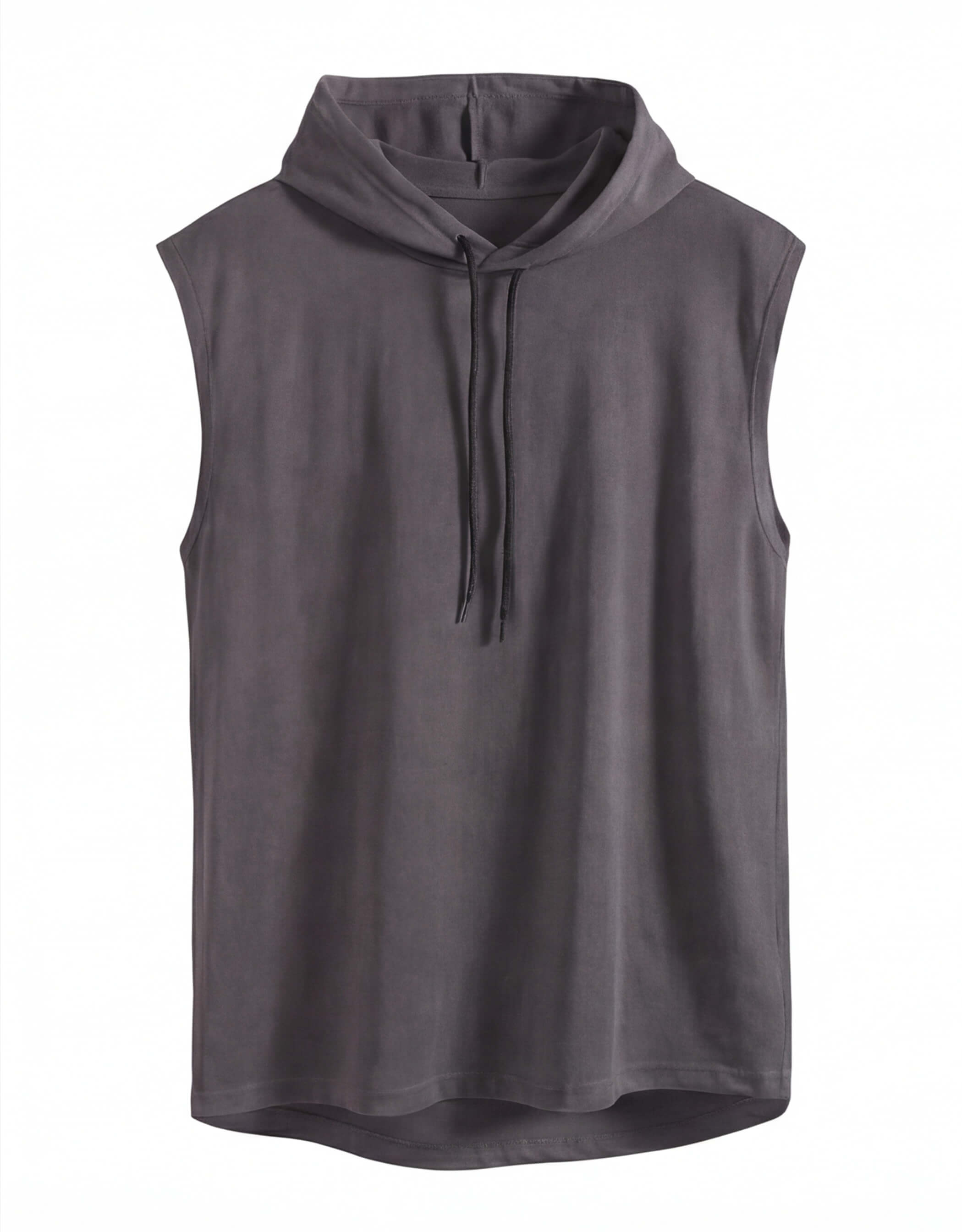 Men's Sleeveless Hoodie Training Top with Drawcord Hood