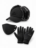 Winter Hat, Face Mask & Touchscreen Gloves Set