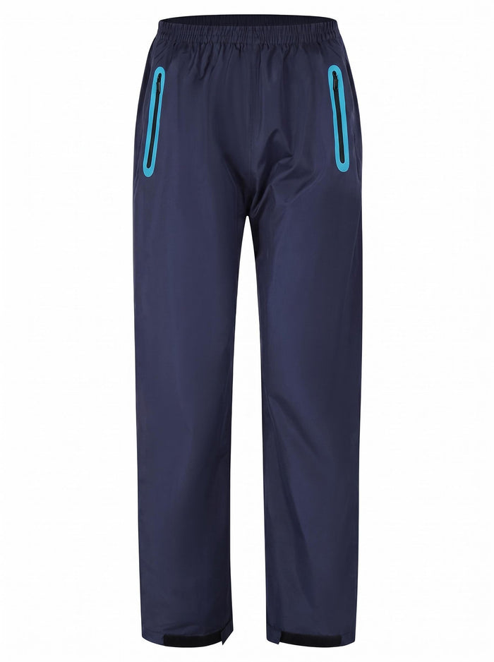 Packable Hiking Rain Shell Pants with Sealed Seams