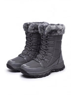 Women's Fleece-Lined Lace-Up Winter Snow Boots