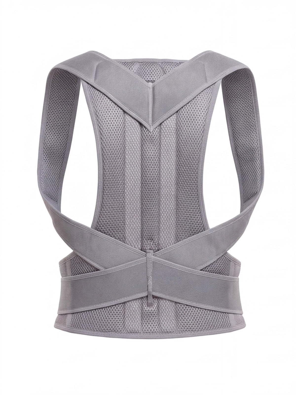 Adjustable Upper-Back Posture Support with Ventilated Mesh