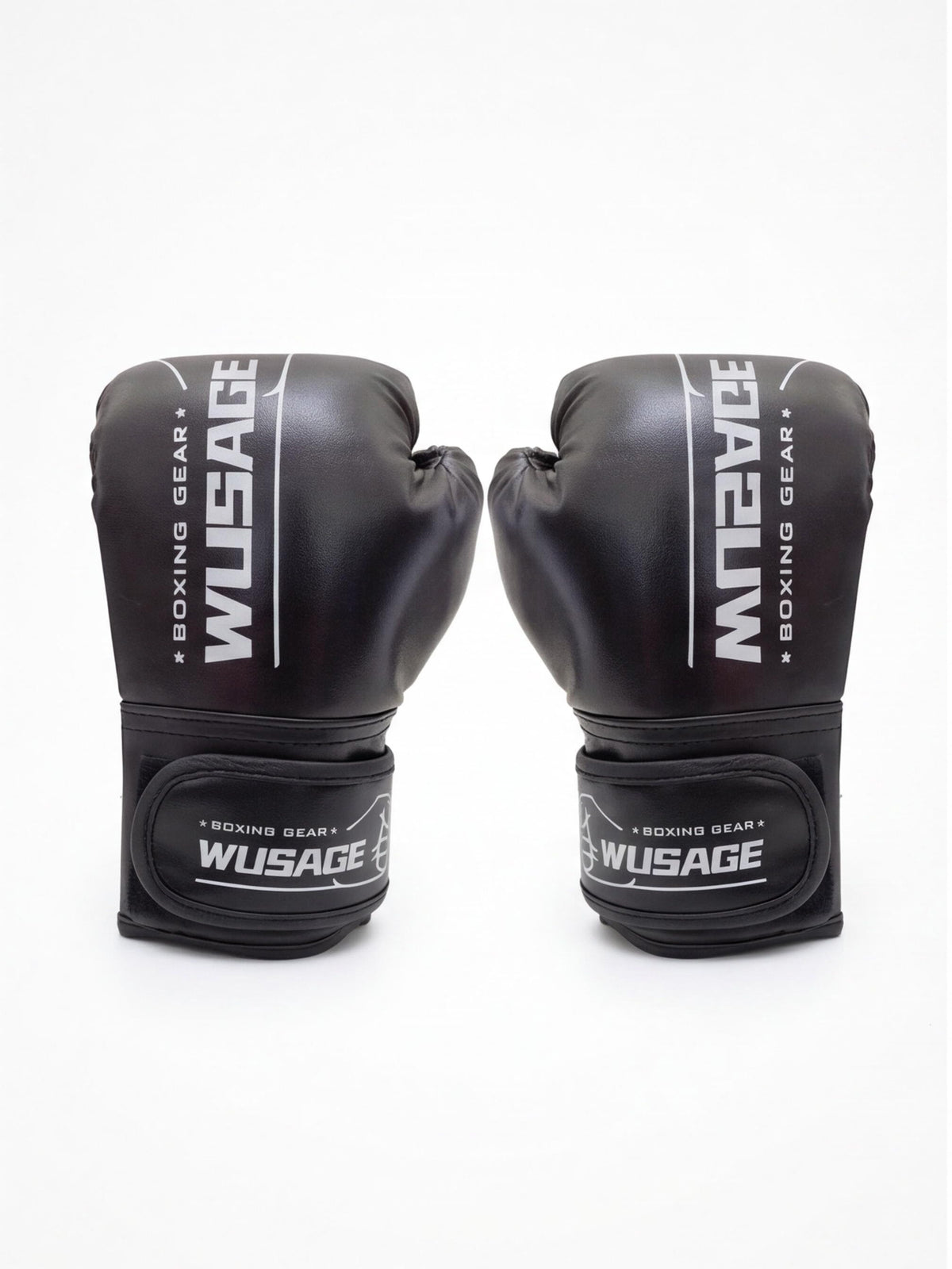 Boxing Training Gloves with Wraparound Wrist Closure