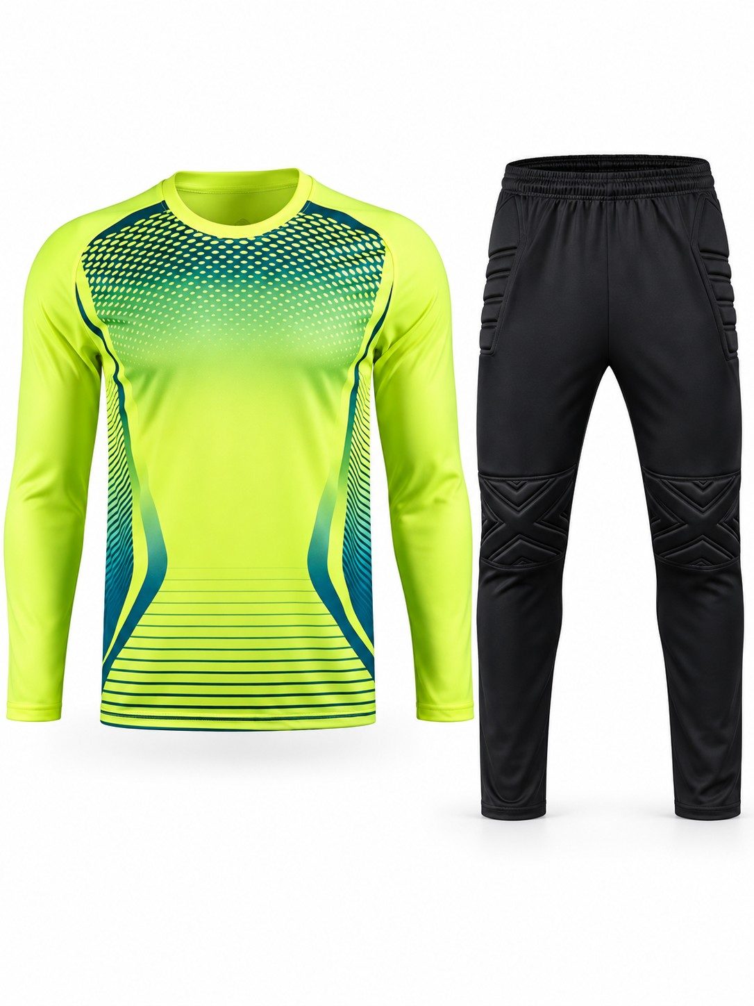 Padded Soccer Goalkeeper Jersey & Pants Set