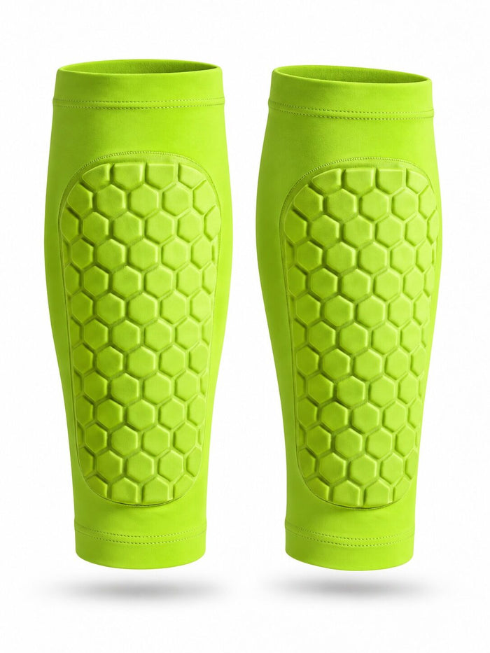 Honeycomb Padded Soccer Shin Sleeves with EVA Protection