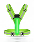 USB Rechargeable LED Reflective Running Safety Vest