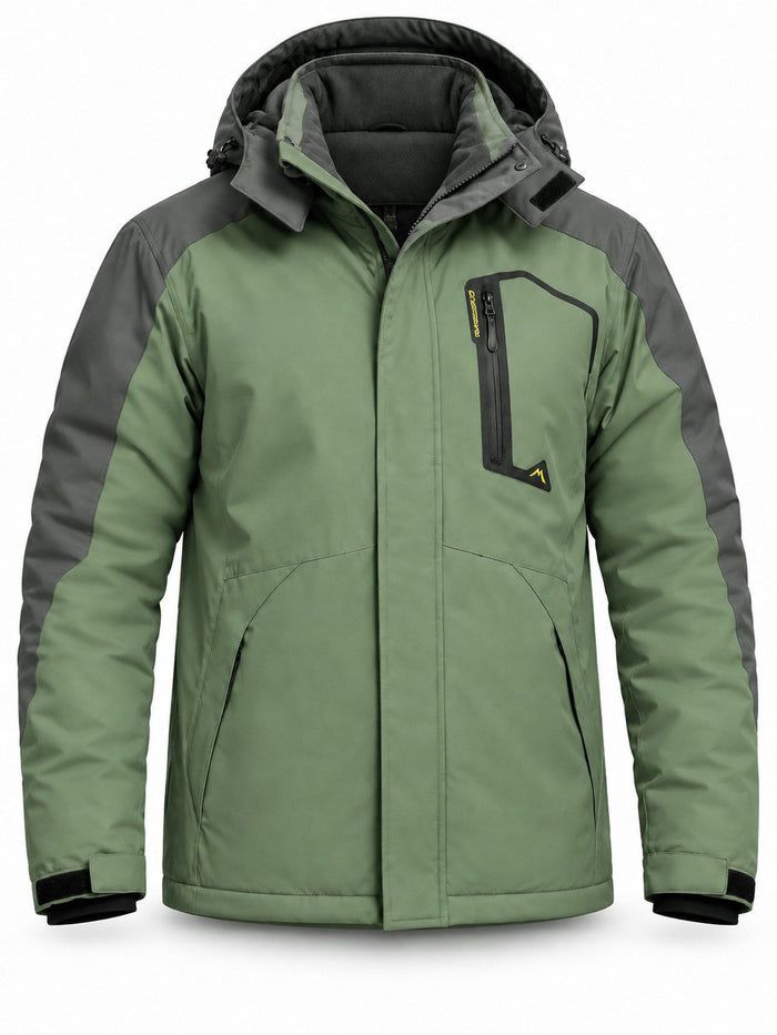Insulated Waterproof Hooded Ski Jacket