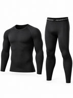 Men's Compression Base Layer Top & Tights Set