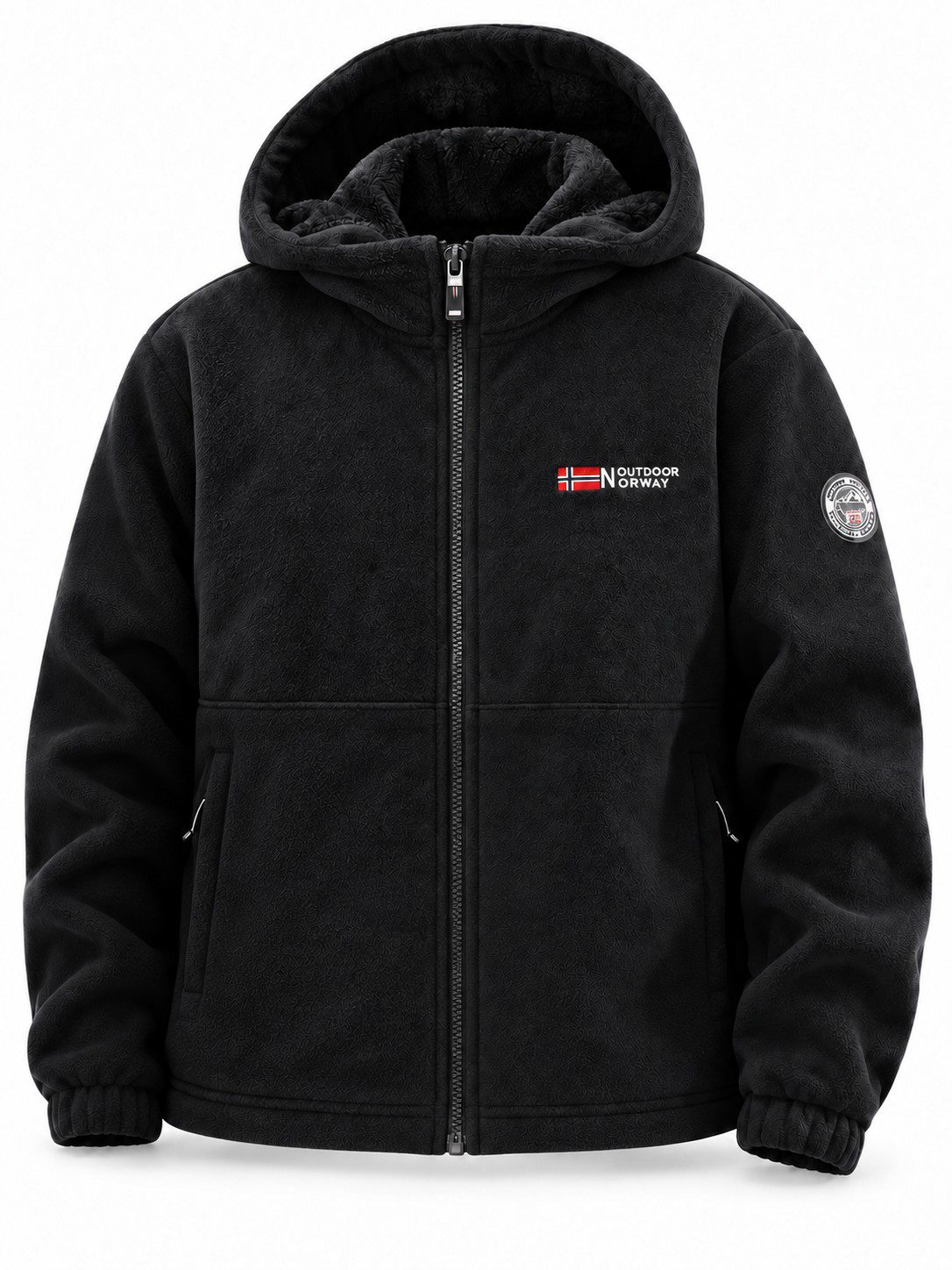 Full-Zip Hooded Fleece Jacket