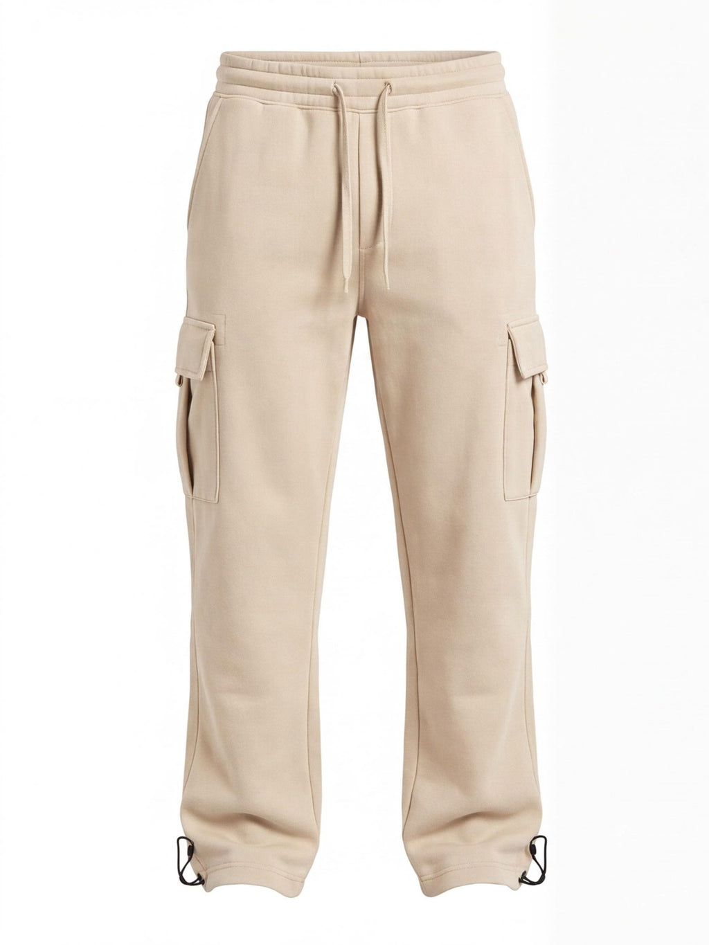 Fleece-Lined Cargo Pants with Adjustable Hems