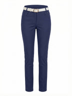Women’s Golf Pants with Belt Loops and Pockets