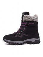 High-Cut Snow Boots with Ankle Strap