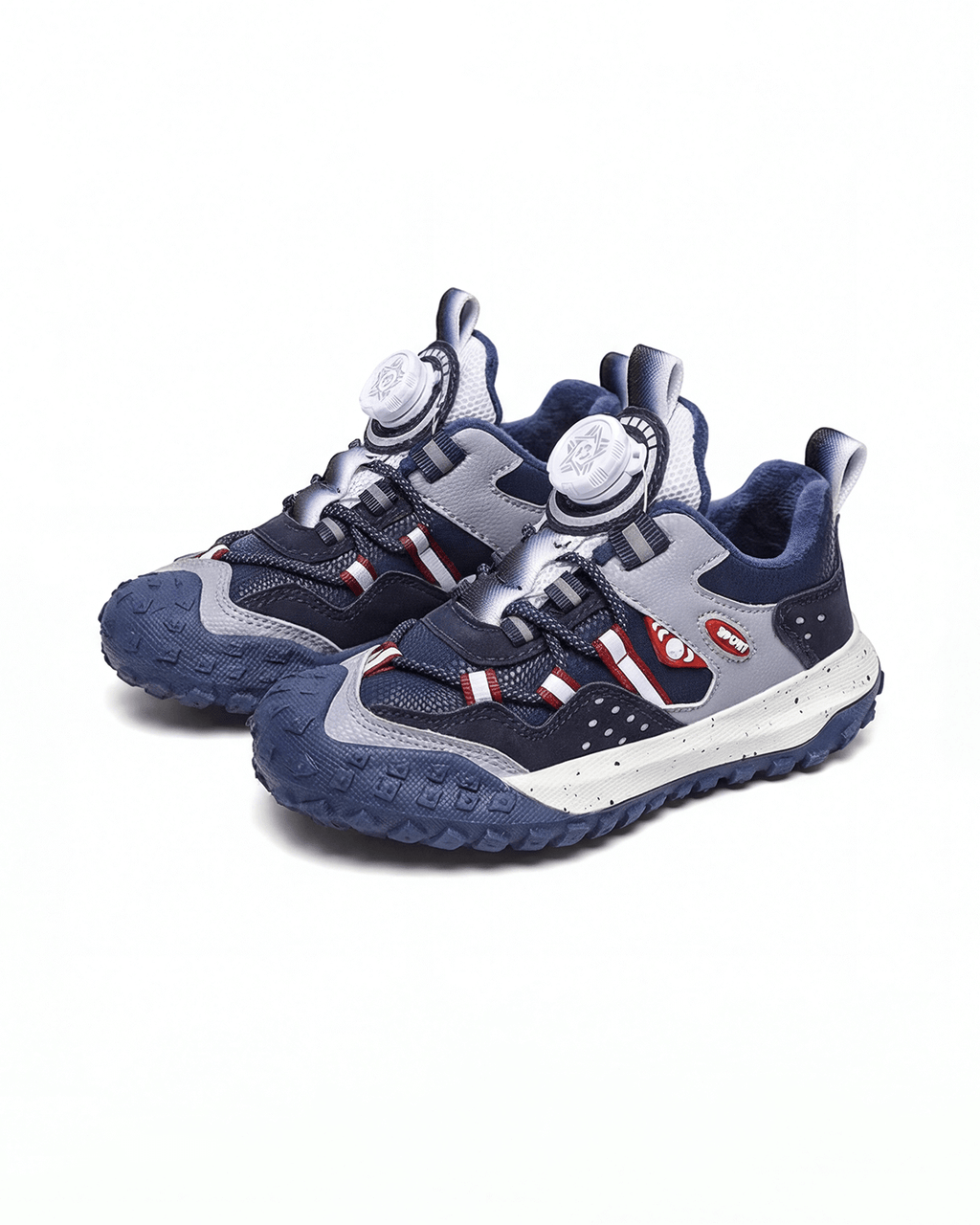 Kids Trail Sneakers with Dial Lace and Lug Sole