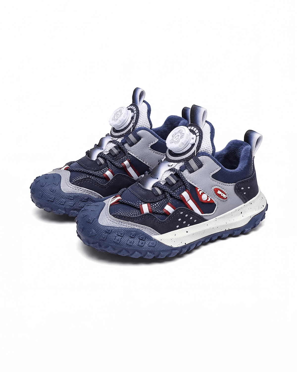 Kids Trail Sneakers with Dial Lace and Lug Sole