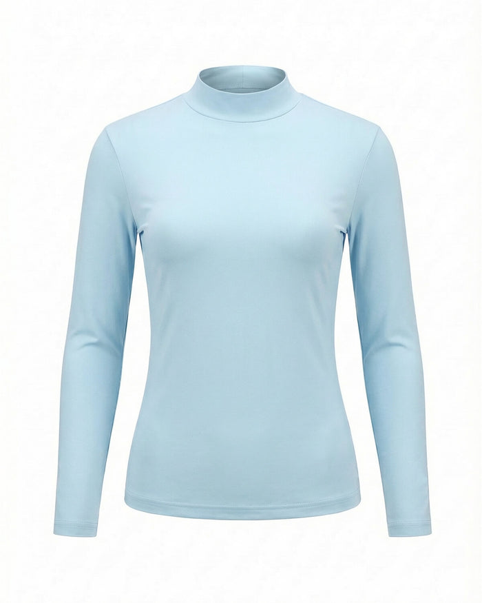 Women’s Long Sleeve Golf Mock Neck Top