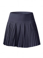 Pleated High-Waisted Skort with Built-In Shorts