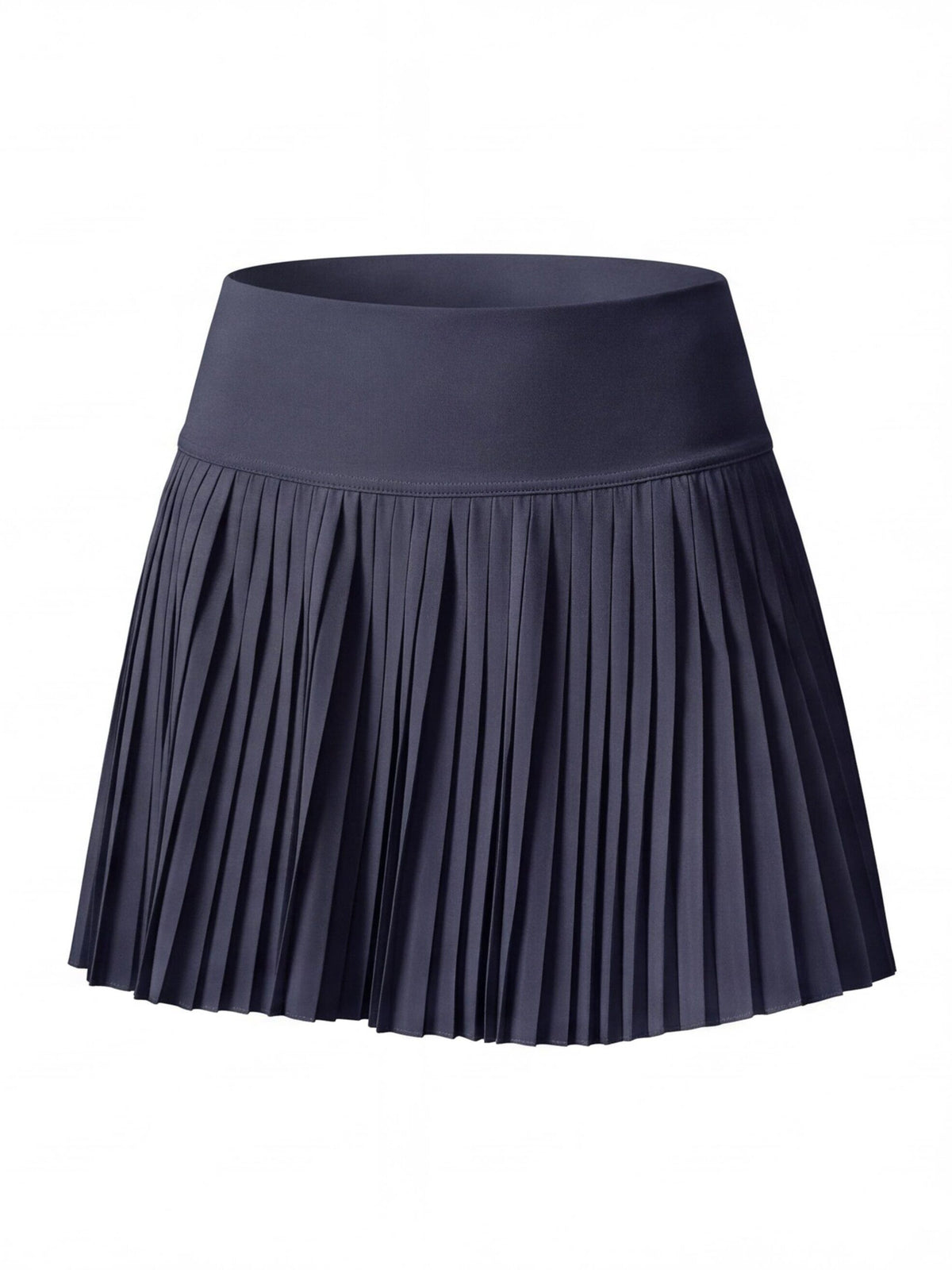 Pleated High-Waisted Skort with Built-In Shorts