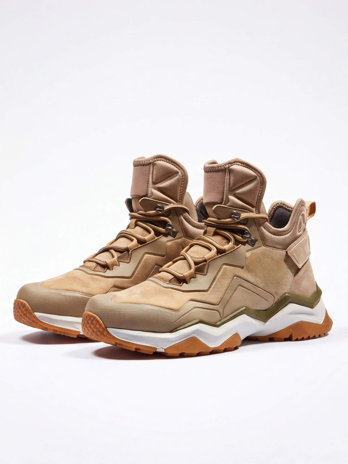 Trail Hiking Boots with Padded Tongue and Layered Support