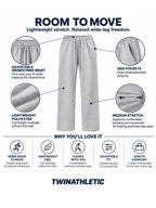 Unisex Baggy Wide-Leg Training Sweatpants